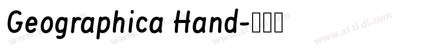 Geographica Hand字体转换